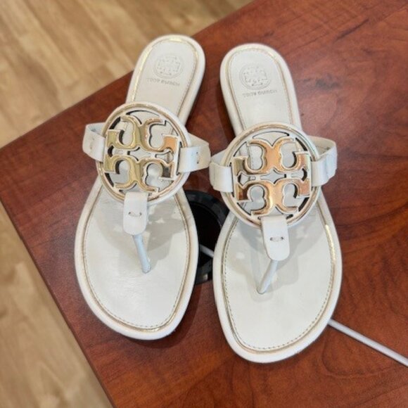 Tory Burch Metal Miller Flats - Picture 1 of 6
